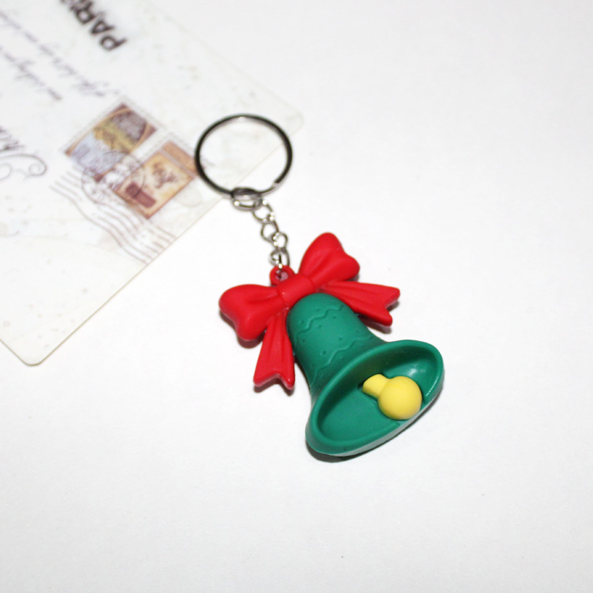 Wholesale Cartoon PV Christmas Keychain